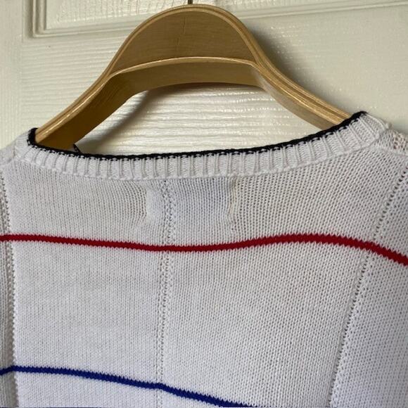 VINTAGE Isle of Cotton Crewneck Pullover Sweater Embroidered Men's Medium - Picture 8 of 11